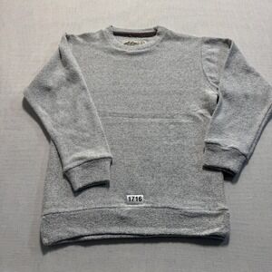 Comfy‎ Terry Crew Neck Sweater Sz L Men Gray Pre-owned